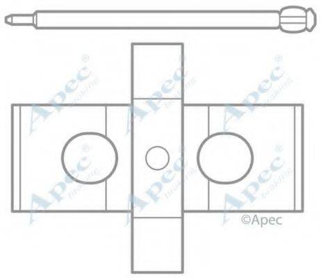 APEC BRAKING KIT1042 Комплектуючі, гальмівні колодки