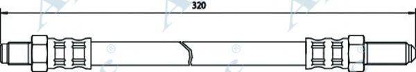 APEC BRAKING HOS3296 Гальмівний шланг