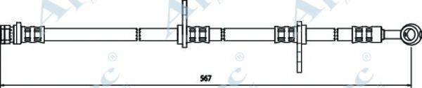 APEC BRAKING HOS3319 Гальмівний шланг