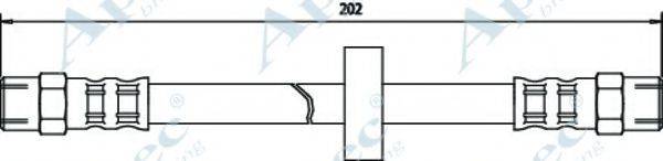 APEC BRAKING HOS3325 Гальмівний шланг