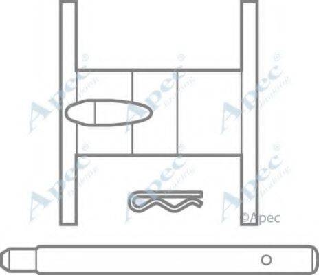 APEC BRAKING KIT1072 Комплектуючі, гальмівні колодки