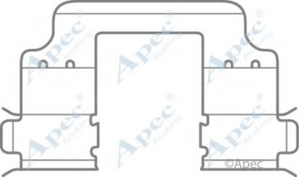 APEC BRAKING KIT1084 Комплектуючі, гальмівні колодки