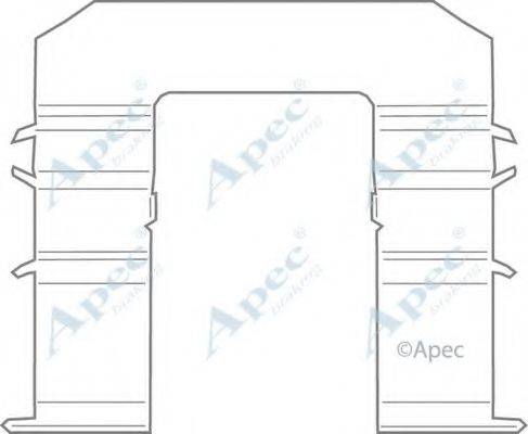 APEC BRAKING KIT1114 Комплектуючі, гальмівні колодки