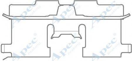 APEC BRAKING KIT1125 Комплектуючі, гальмівні колодки