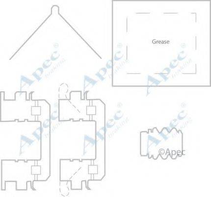 APEC BRAKING KIT1171 Комплектуючі, гальмівні колодки