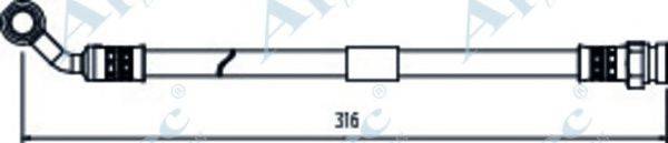 APEC BRAKING HOS4030 Гальмівний шланг