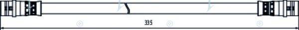 APEC BRAKING HOS4097 Гальмівний шланг