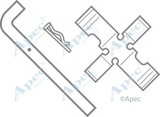 APEC BRAKING KIT287 Комплектуючі, гальмівні колодки