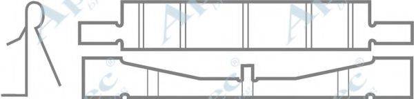 APEC BRAKING KIT291 Комплектуючі, гальмівні колодки