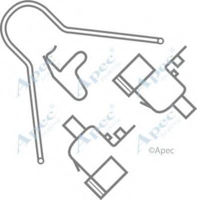 APEC BRAKING KIT401 Комплектуючі, гальмівні колодки