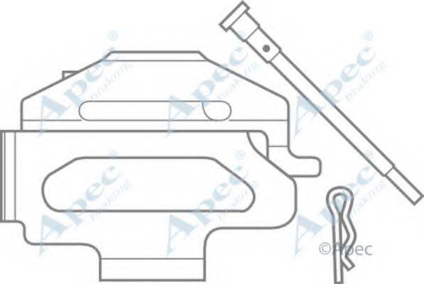 APEC BRAKING KIT417 Комплектуючі, гальмівні колодки