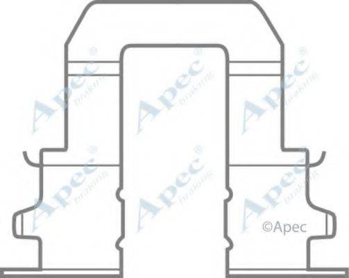 APEC BRAKING KIT434 Комплектуючі, гальмівні колодки