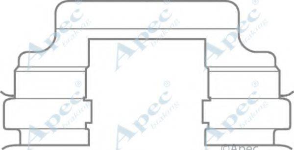 APEC BRAKING KIT578 Комплектуючі, гальмівні колодки