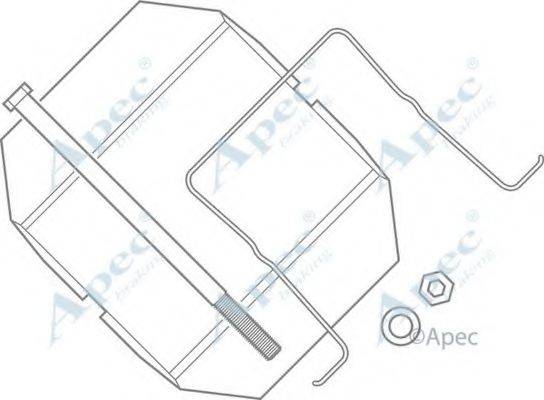 APEC BRAKING KIT590 Комплектуючі, гальмівні колодки