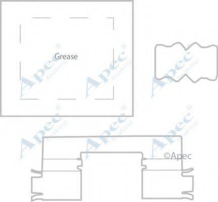 APEC BRAKING KIT1182 Комплектуючі, гальмівні колодки