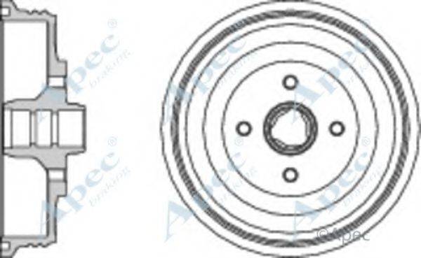 APEC BRAKING DRM9517 Гальмівний барабан