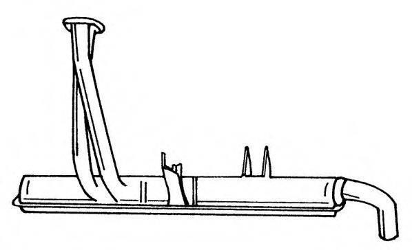 SIGAM 12908 Глушник вихлопних газів кінцевий