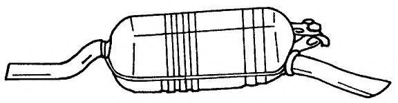 SIGAM 35621 Глушник вихлопних газів кінцевий