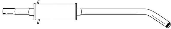 SIGAM 50475 Середній глушник вихлопних газів