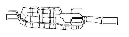 SIGAM 51614 Глушник вихлопних газів кінцевий