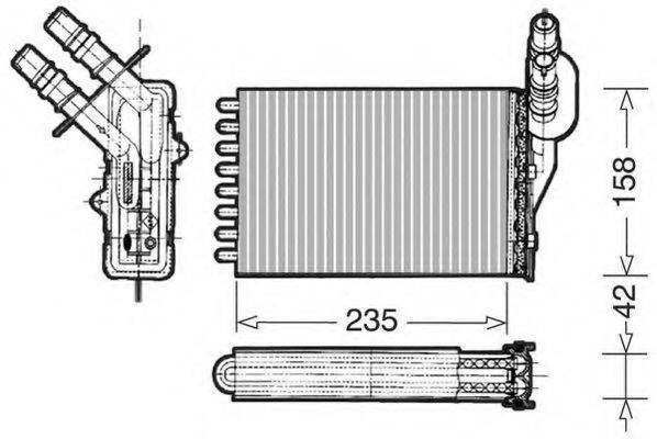 CTR 1228058 Теплообмінник, опалення салону