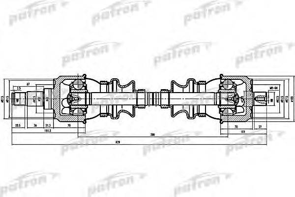 PATRON PDS1092 Приводний вал