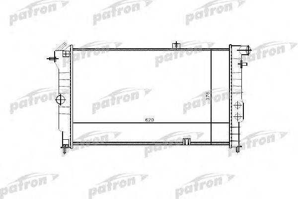 PATRON PRS3330 Радіатор, охолодження двигуна