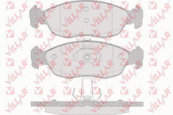 VILLAR 6260644 Комплект гальмівних колодок, дискове гальмо