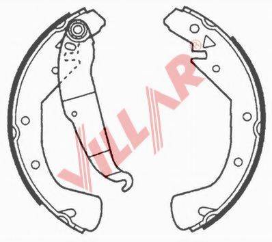 VILLAR 6290665 Комплект гальмівних колодок