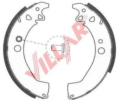 VILLAR 6290756 Комплект гальмівних колодок