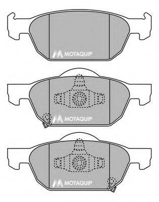 MOTAQUIP LVXL1443 Комплект гальмівних колодок, дискове гальмо