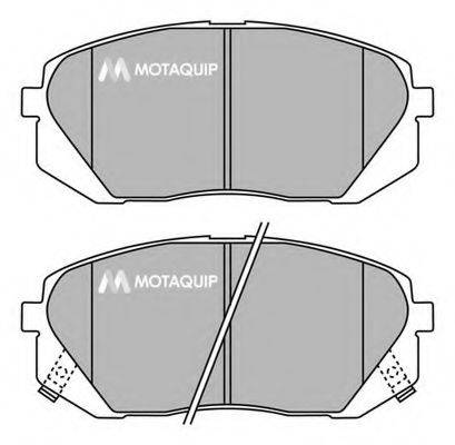 MOTAQUIP LVXL1452 Комплект гальмівних колодок, дискове гальмо