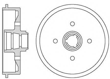 MOTAQUIP VBD636 Гальмівний барабан