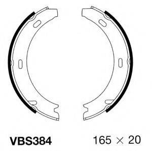MOTAQUIP VBS384 Комплект гальмівних колодок, стоянкова гальмівна система