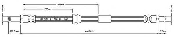 MOTAQUIP VBH740 Гальмівний шланг