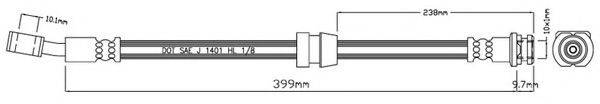 MOTAQUIP VBJ503 Гальмівний шланг