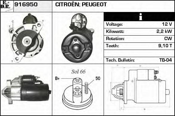 EDR 916950 Стартер