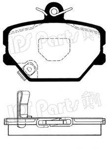 IPS PARTS IBD1M00 Комплект гальмівних колодок, дискове гальмо