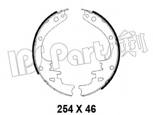 IPS PARTS IBL4022 Гальмівні колодки