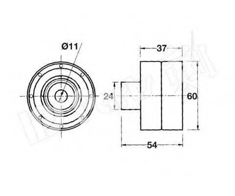 IPS PARTS ITB6101 Пристрій для натягу ременя, ремінь ГРМ