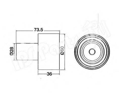 IPS PARTS ITB6109 Пристрій для натягу ременя, ремінь ГРМ