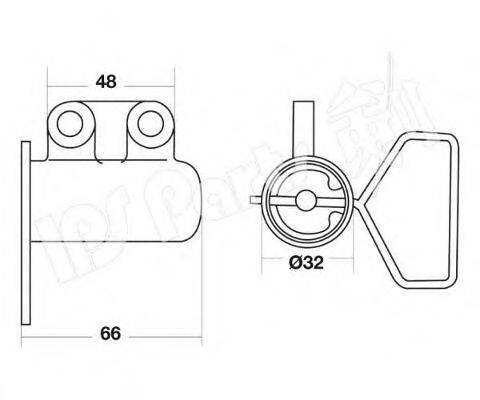 IPS PARTS ITB6257 Пристрій для натягу ременя, ремінь ГРМ