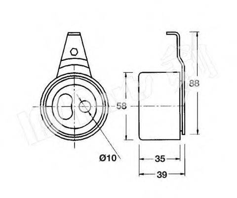 IPS PARTS ITB6319 Пристрій для натягу ременя, ремінь ГРМ