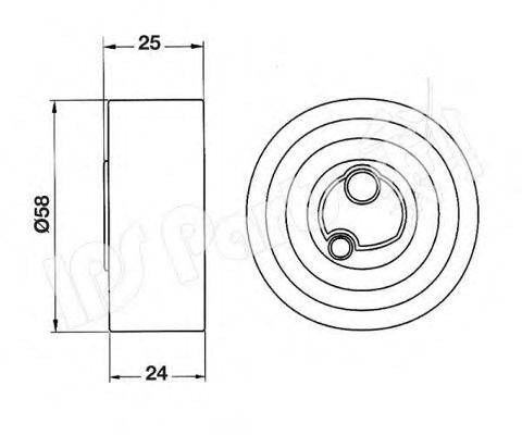 IPS PARTS ITB6800 Пристрій для натягу ременя, ремінь ГРМ