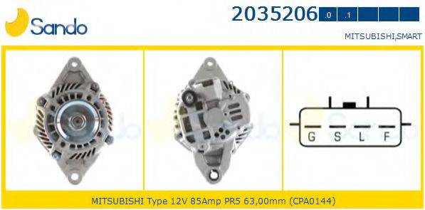 SANDO 20352060 Генератор