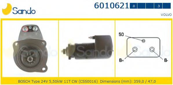 SANDO 60106210 Стартер