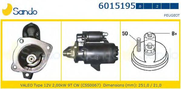 SANDO 60151950 Стартер