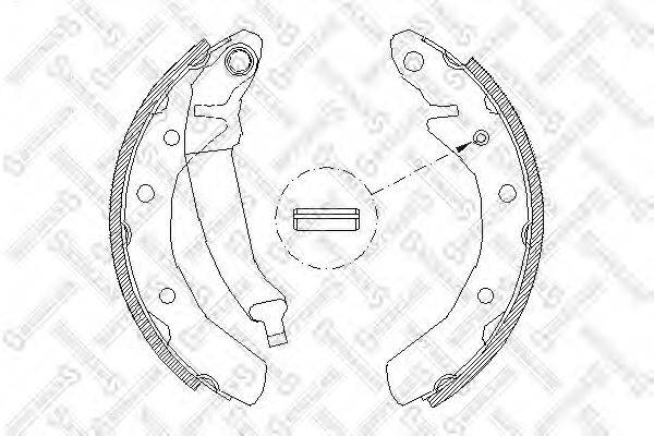 STELLOX 097100SX Комплект гальмівних колодок