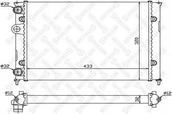 STELLOX 1025068SX Радіатор, охолодження двигуна