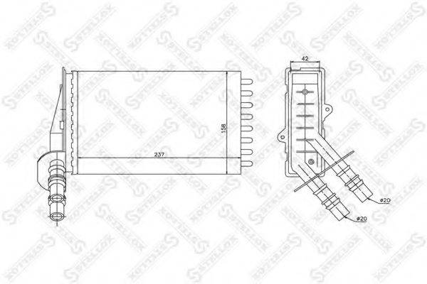 STELLOX 1035043SX Теплообмінник, опалення салону